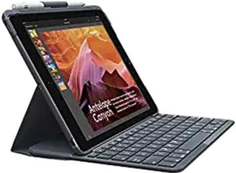 Logitech Slim Folio Case W/Bluetooth Keyboard for iPad (5th