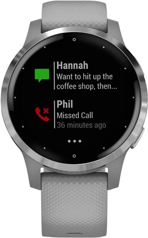 Garmin Vivoactive 4S Activity Tracker (40MM) Powder Gray, B