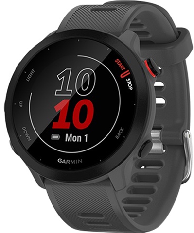 Garmin Forerunner 55 GPS Running Smartwatch Monterra Grey, B