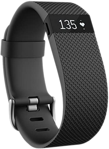 Fitbit Charge HR Heart Rate Activity Wristband Black (Large
