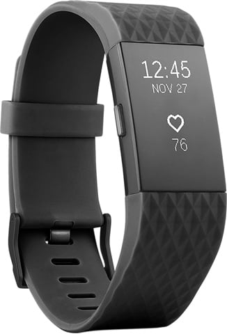 Fitbit Charge Heart Rate Fitness Band Gunmetal Small, C