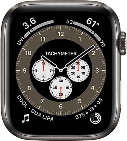 Watch Series 6 (Cellular) NO STRAP, Space Black Titanium, 44mm, B 