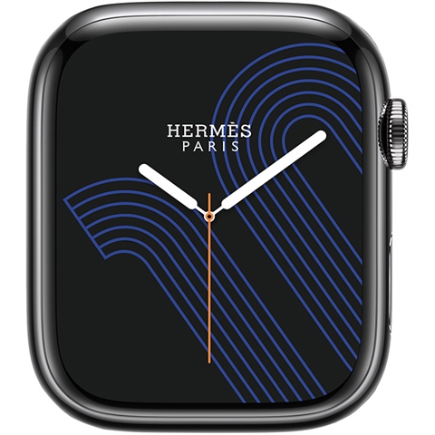 Watch Series 7 Hermes (Cellular) NO STRAP, Black Stainless Steel  
