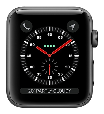 Watch Series (A1889/Cellular) NO STRAP, Space Grey Aluminium