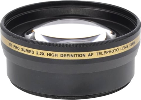 58MM 2.2X TELEPHOTO + CPL FILTER+HOOD + CAP FOR CANON EOS REBEL - Foto 4