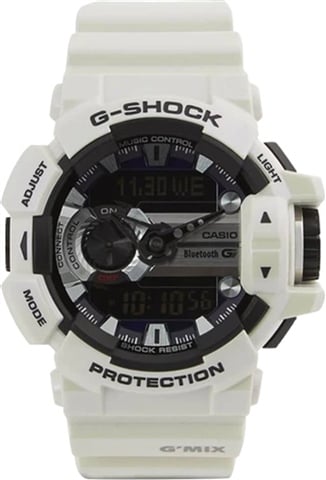 Casio G-Shock Analog-Digital GBA-400-7CDR Hybrid Watch White, B
