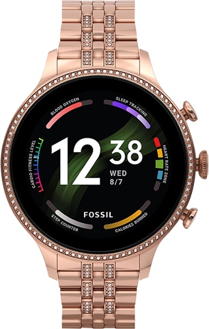 Fossil Gen (FTW6077) Rose Gold Stainless Steel Smartwatch, A