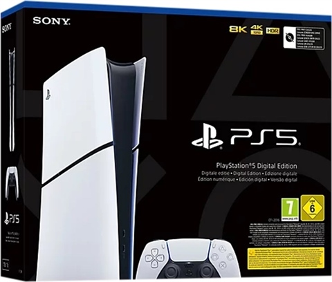 Playstation 5 Slim Digital Edition Console, 1TB, White, Boxed 