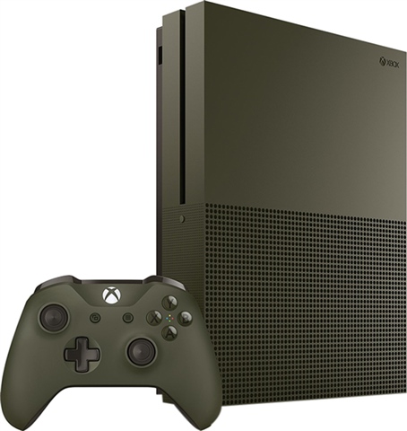 Xbox One S Console, 1TB, Military Green (No Game), Discounted